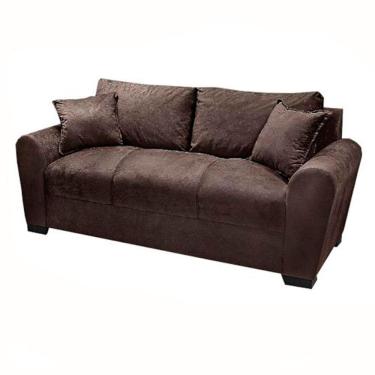 Imagem de Sofá 3 Lugares Super Macio Fortaleza Finezzi Chocolate