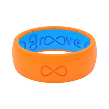 Imagem de Anel de silicone sólido da Groove Life – Anéis de casamento de borracha respirável para homens, cobertura vitalícia, design exclusivo, anel de ajuste confortável, 13, Silicone, Sem pedras preciosas,