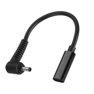 Imagem de Adaptador USB C para DC, 4,0 x 1,35 mm USB C para cabo de alimentação CC Adaptador de plugue barril para telefone laptop