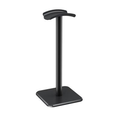 Imagem de Fockety Suporte para Fone de Ouvido, ABS Resistente e Suporte de Mesa de Metal Com Apoio de Cabeça de Borracha TPU Flexível, para Fones de Ouvido e Controladores de Jogos Em Estúdio de (preta)