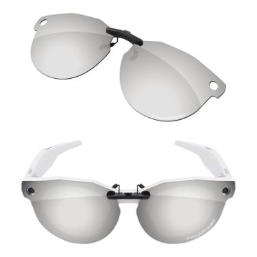 Imagem de Firtox Clipes de óculos de sol polarizados para Oakley Meta HSTN OW8002 51 mm, proteja seus olhos para homens e mulheres - titânio prata