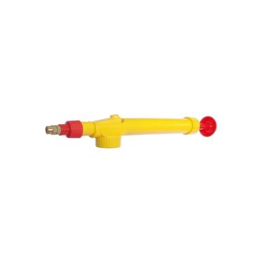 Imagem de Pulverizador Manual para Garrafa Pet, Vermelho e Amarelo, com Canudo de Sucção 29cm, em Polipropileno e Latão, para Fungicidas e Uso Caseiro