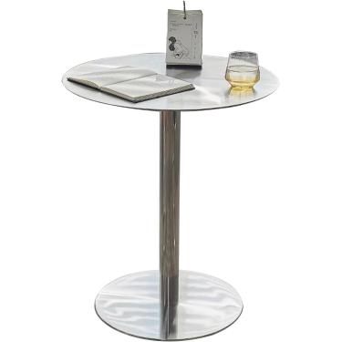 Imagem de Mesa Lateral Redonda, Mesa De Destaque Pequena Mesa De Coquetel Circular Mesa De Sofá Mesa De Jantar Pedestal Mesa Alta Mesa De Reunião De Café Bistrô Pub Bar Mesas, One Color, 40x40x95cm