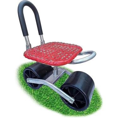 Imagem de Assento De Jardinagem Giratório De 360° Sobre Rodas, Carrinho De Jardim Com Rolamento Ajustável E Assento, Carrinho De Ajuda Para Casa E Jardim Com Rodas Para Jardineiro