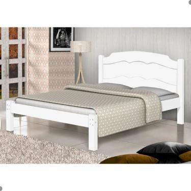 Imagem de Cama Casal Com Cabeceira Maia Branco