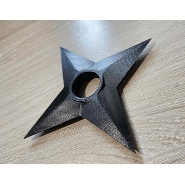Imagem de Shuriken Ninja – Acessório para Cosplay de Naruto e Outros Animes | Leve Seguro e Detalhado (Branco)
