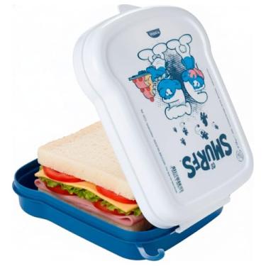 Imagem de Sanduicheira Smurfs Lancheira Passeio Plasútil