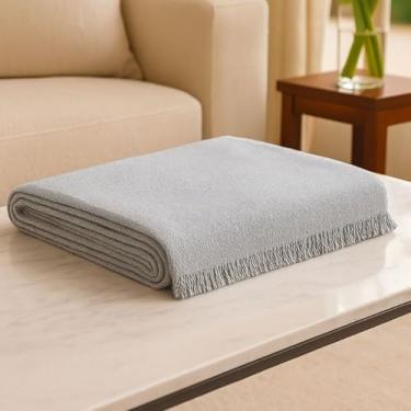 Imagem de Manta Para Sofá Cama Kit 300M x 180M Metros King Super Gigante 100% Algodão Premium,manta para sofá,capa para sofá(Cinza Claro)