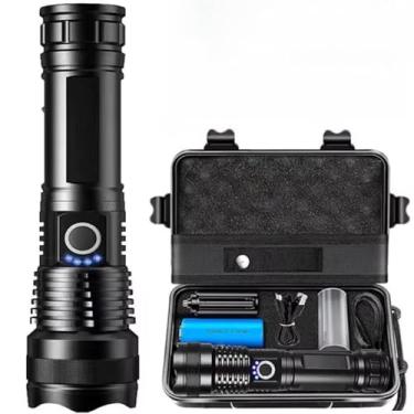 Imagem de Lanterna Super Potente T9 P50 Tática Mais Forte Do Mundo Potente Fazenda Acampamento Camping Segurança oportunidade aqui(Super lanterna)