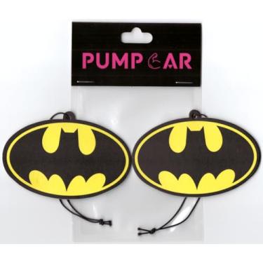 Imagem de PumpCar 2 peças logotipo morcego pendurado dupla face desenho animado aroma cereja engraçado aromatizador de ar carro aranha legal pendurado para espelho retrovisor acessórios interiores de carro