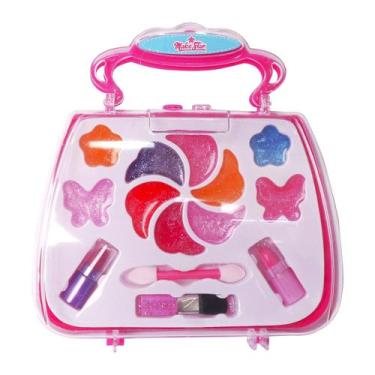 Imagem de Kit Maquiagem Infantil Estojo Maleta Com Batom Gloss Presente Para Men