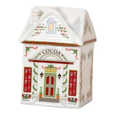 Imagem de IEUDNS Casa de Especiarias da Vila de Natal, Decoração Natalina, Pote de Especiarias Portátil e Reutilizável, Enfeite de Resina em Miniatura para Festas de, Style F