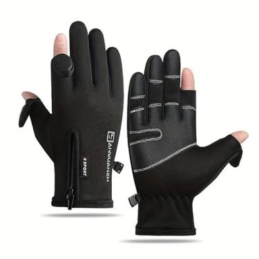 Imagem de Luvas de inverno para homens e mulheres, tela sensível ao toque térmica, resistente à água, à prova de vento, antiderrapante, palma, quente, ciclismo, corrida, caminhada, ciclismo
