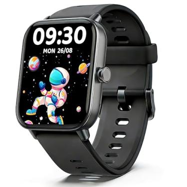 Imagem de Relógio inteligente infantil, relógio infantil sem necessidade de telefone, monitor de frequência cardíaca e sono, monitor de estresse e SpO2, contador de passos, relógio despertador, jogos, relógio