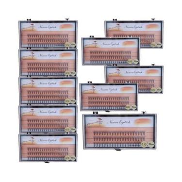 Imagem de Cílios Postiços Estilo Natural 10D 20D 30D 40D Em Grupos De 3 Linhas F