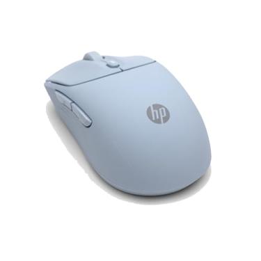 Imagem de Mouse Sem Fio HP 400 Quiet – Cliques Silenciosos, Design em Silicone Durável, Conexão Bluetooth e 2.4GHz, 6000 DPI, Azul (AZ7B4AA)