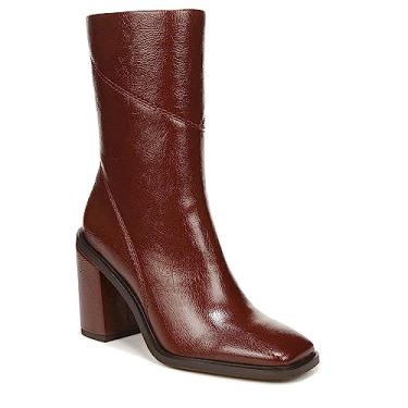 Imagem de Franco Sarto Bota feminina Stevie cano médio, Patente de água marrom mogno, 9.5