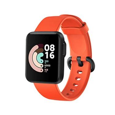 Imagem de Dpofirs Pulseira de Silicone Compatível Com Mi Watch Lite, Pulseira de Substituição Leve e Respirável Com Pino de Liberação Rápida, Adequada para Watch Lite (ORANGE)