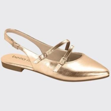 Imagem de Sandália Sapatilha Feminina Bico Fino Bailarina Beira Rio 4134.1012.14710-Feminino