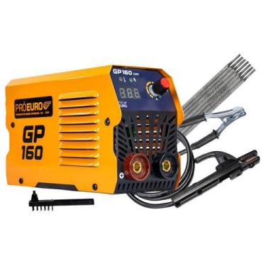 Imagem de Máquina Solda Inversora Portátil GP 160 220v IGBT Acompanha 250G Eletr