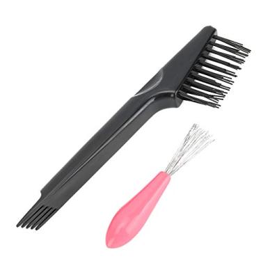 Imagem de Luqeeg Escova de Limpeza de Pente Remove Eficientemente Cabelo e Poeira para Salão de Cabeleireiro ou Uso Doméstico Conjunto de 2 Peças Aplicável Ferramenta Doméstica de Salão de Beleza (pentear)