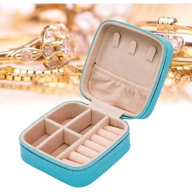 Imagem de Porta Joias Portatil Para Viagem - Caixinha Oganizadora De Joias Com Ziper