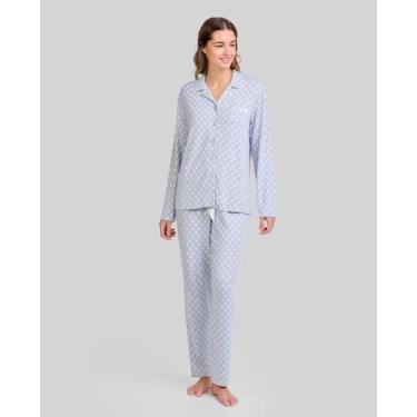 Imagem de Pijama Folhagem Aberto - Lohe, Cinza aço, GG