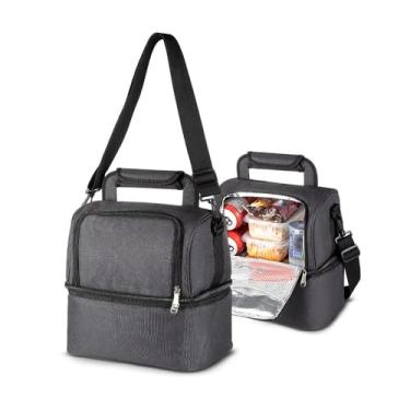 Imagem de Bolsa Térmica Cinza 2 em 1 com Alça Easy Summer