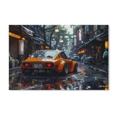 Imagem de HouLaiZhe Modificado 350z Jdm Carro Cultura Cartazes Tela Estética Sala Decoração de Parede Impressões Galeria Sala Decoração de Parede para Quarto Sala de Estar Escritório 11 x 17 polegadas (28 x 43