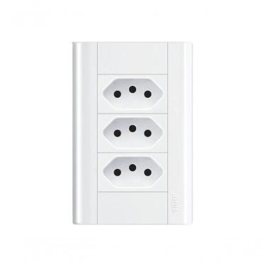 Imagem de Conjunto Fame Modulare - Tomada Tripla 2p+t 10a