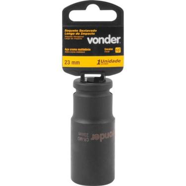 Imagem de Soquete Sextavado De Impacto Longo Encaixe 1-2" 23mm Vonder