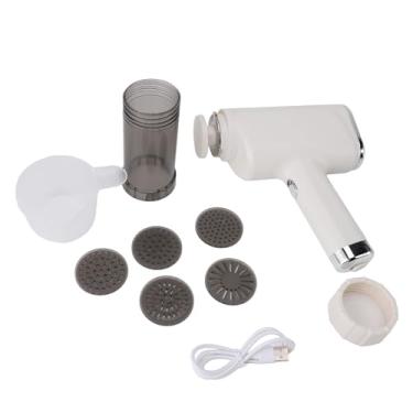 Imagem de QANYEGN Máquina elétrica portátil de macarrão, máquina portátil de fazer macarrão, máquina automática de fazer ramen de macarrão USB para tipos de macarrão e macarrão (Branca)