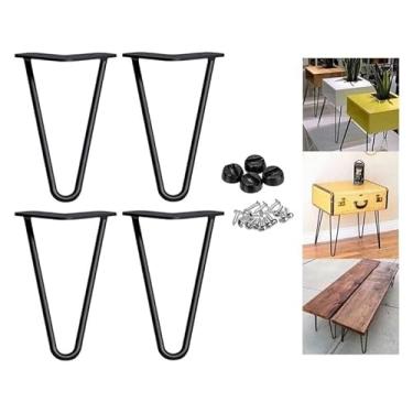 Imagem de Pernas de armário de metal mesa de centro pés de armário de TV de metal pernas de armário de cozinha substituição de móveis pernas de sofá banquinho de mesa pernas de metal casa DIY projeto para casa