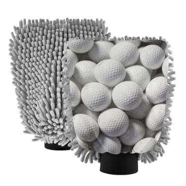 Imagem de ODAWA Luvas de microfibra para lavagem de carro, bolas de golfe, luvas de lavagem de carro para canhão de espuma, pacote com 20,5 x 30 cm