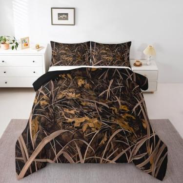 Imagem de Feelyou Jogo de cama solteiro com galhos de árvores, botânico, para meninos, meninas, adolescentes, lençol com folhas, respirável, macio, leve, microfibra com tema de natureza, decoração de quarto
