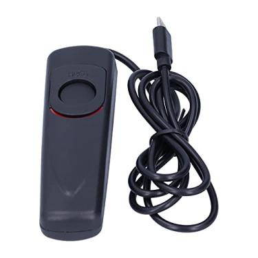 Imagem de Cryfokt Gatilho Remoto do Obturador da Câmera Digital Leve para X-T100, Operação Fácil para Entusiastas da Fotografia, Preto