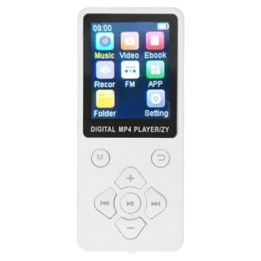 Imagem de Generic MP4 Player, Tela Colorida Fina de 1,8 Polegadas Suporta Imagens, Vídeo, Mp3 Player de Música, Bt 5.0, Livros Eletrônicos para Casa, Ao Ar Livre (Branco)