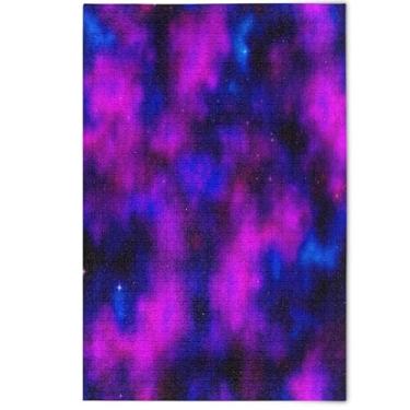 Imagem de Jigsaw Puzzles 1000 Pieces for Adults Purple Blue Colors Tie Dye White Elephant Men Gifts Creative Family Game Artwork, 1000 Pieces, 29.5" x 19.7"
