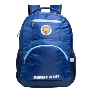 Imagem de Mochila Treino Academia Manchester City Zíper Duplo Escolar