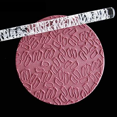 Imagem de GLOGLOW Rolo de Massa de Acrílico Com 28 Padrões, Material Compatível Com FDA, Aderência Confortável, 16 X 1 Cm, Leve para Produtos de Panificação de Massa e Pastelaria (51028 pés)