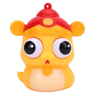 Imagem de Yinhing Brinquedo para Espremer Os Olhos Divertido Globo Ocular Estourar Boneco Animal Espremedor Brinquedo de Alívio de Estresse para Festas e Eventos de Escritório Cor Amarela Vibrante para