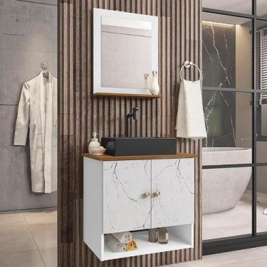 Imagem de Gabinete Banheiro Deli Torino Prt Torneira Valv Click Black - Loja Doc