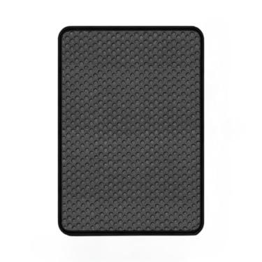 Imagem de Tapete Higiênico Coletor de Areia para Gatos em EVA Antissujo Lavável Dupla Camada(Cinza,GG)