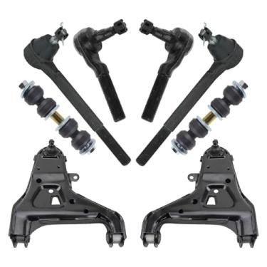 Imagem de TRQ Kit de direção dianteira e suspensão compatível com Chevrolet Blazer S10 GMC Jimmy Sonoma 1995-1998 Oldsmobile Bravada 1996-1998