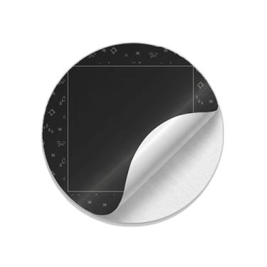 Imagem de Autocolantes Adesivos Redondos 25 Unidades Tema Quadro Meteorológico Para Ano Novo - Tamanho 50x50cm