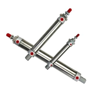 Imagem de MA16 20 25 Pistão de cilindro pneumático 25 50 100 150 200 400 500 mm Curso de aço inoxidável mini cilindros de ar 1 peça (curso de 175 mm, furo de 25 mm)