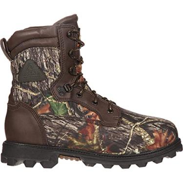 Imagem de Bota infantil de cano médio Rocky FQ0003627, Mossy Oak Break Up Camouflage, 7 Wide Big Kid