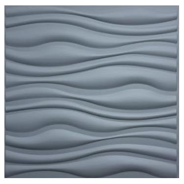 Imagem de Placa Painel Ripada 50x50cm - kit 20 peças 5m²(Ondas Cinza)