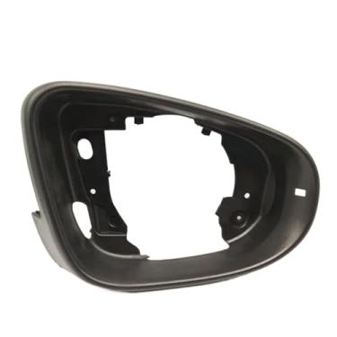 Imagem de Suporte de quadro de espelho lateral esquerdo/direito compatível com vw/golf 6 mk6/gti r20 touran bora quadro de visão traseira acessórios automotivos(Black-Right)