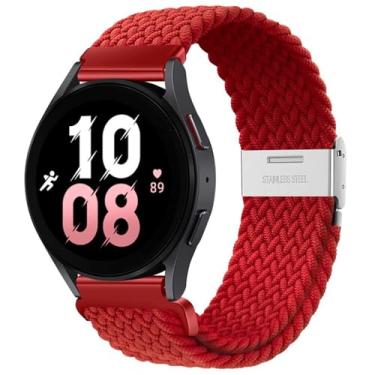 Imagem de HEPUP Pulseira elástica trançada 5Pro Active 2 Gear S3 de 20 mm e 22 mm para Samsung Galaxy Watch 6 5 /4 mm de 40/44 mm para Huawei GT2/3/4Pro/5, 22mm, Ágata
